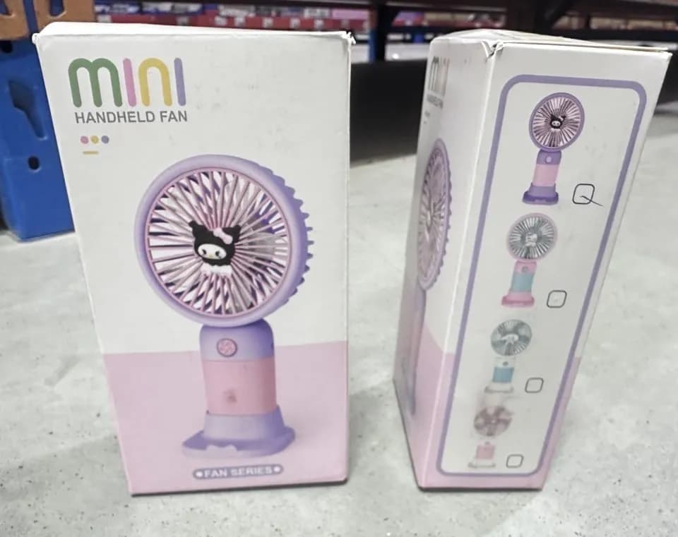 Mini Zabawki Handheld Fan - Wiatraczek Ręczny z Postacią, Mix 12szt
