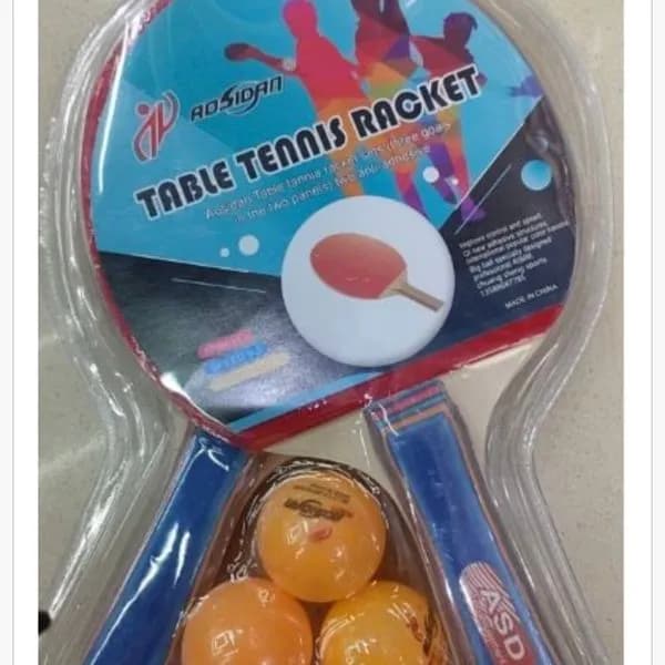 Zestaw Zabawki do Tenisa Stołowego AOSIDAN 2 Paletki + 3 Piłeczki