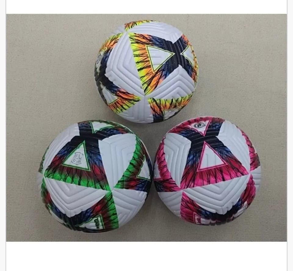 Piłka do piłki nożnej mini, teksturowana, neonowe wzory, 6 szt.