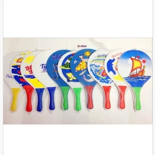 Rakieta Plażowa Plastikowa - Mix Wzorów Letnich, 12 szt.