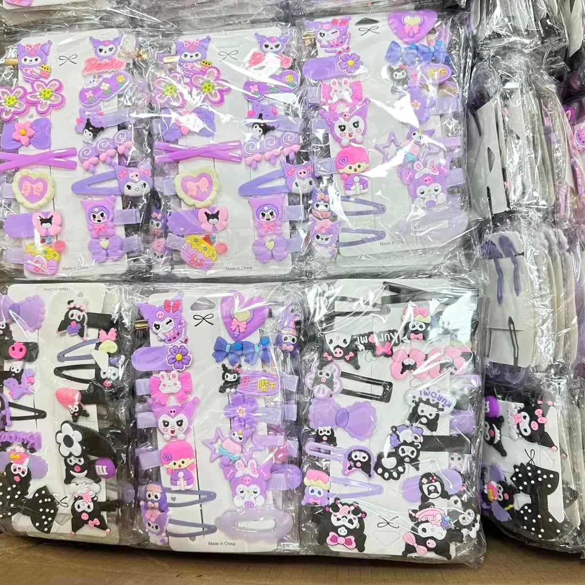 Zestaw Biżuterii dla Dzieci - Spinki do Włosów Kuromi Mix 24 szt