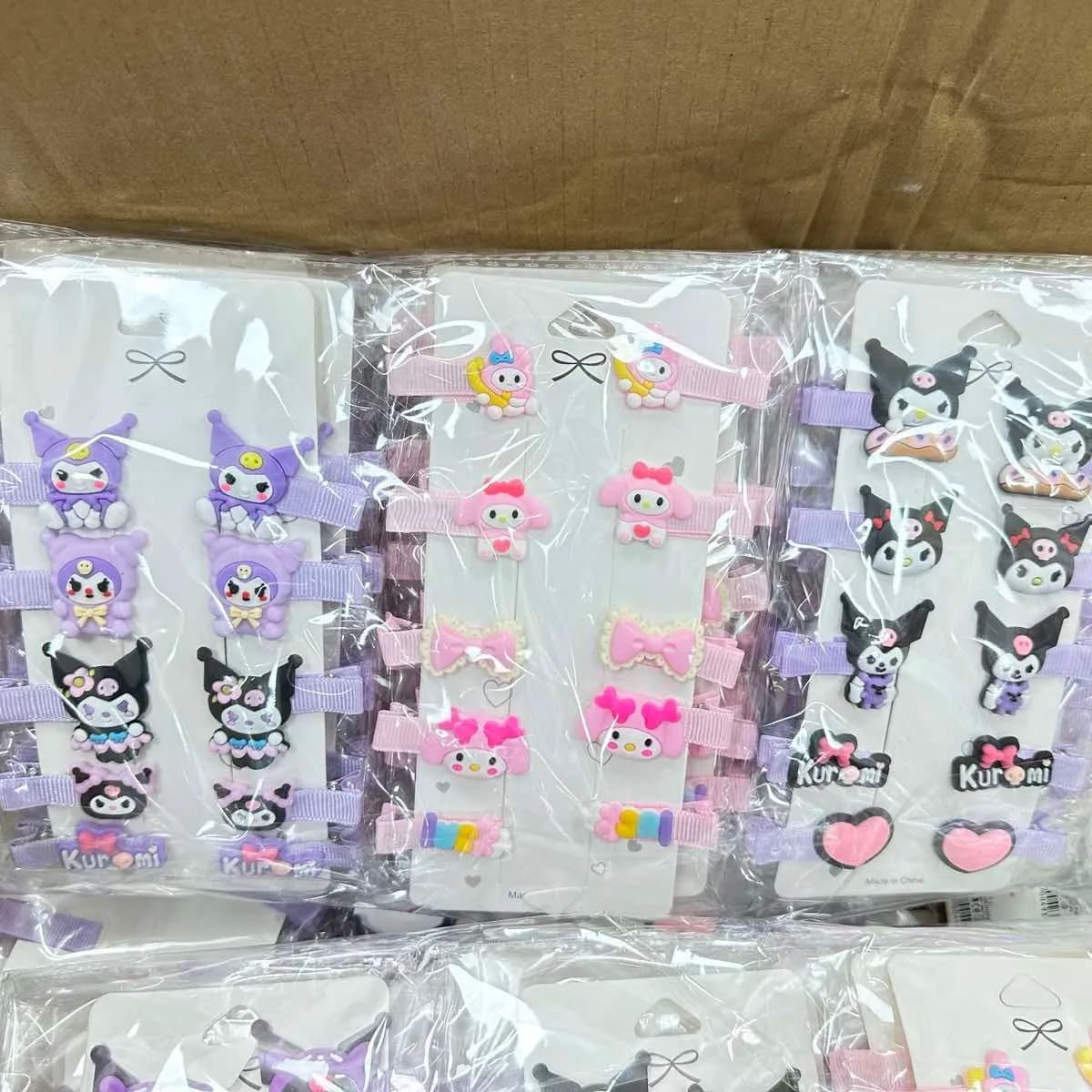 Zestaw Biżuterii dla Dzieci - Spinki do Włosów Kuromi Mix 24 szt