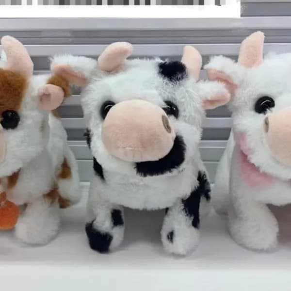 Maskotka na Baterie Interaktywna Krowa Pluszowa Mix Kolorów