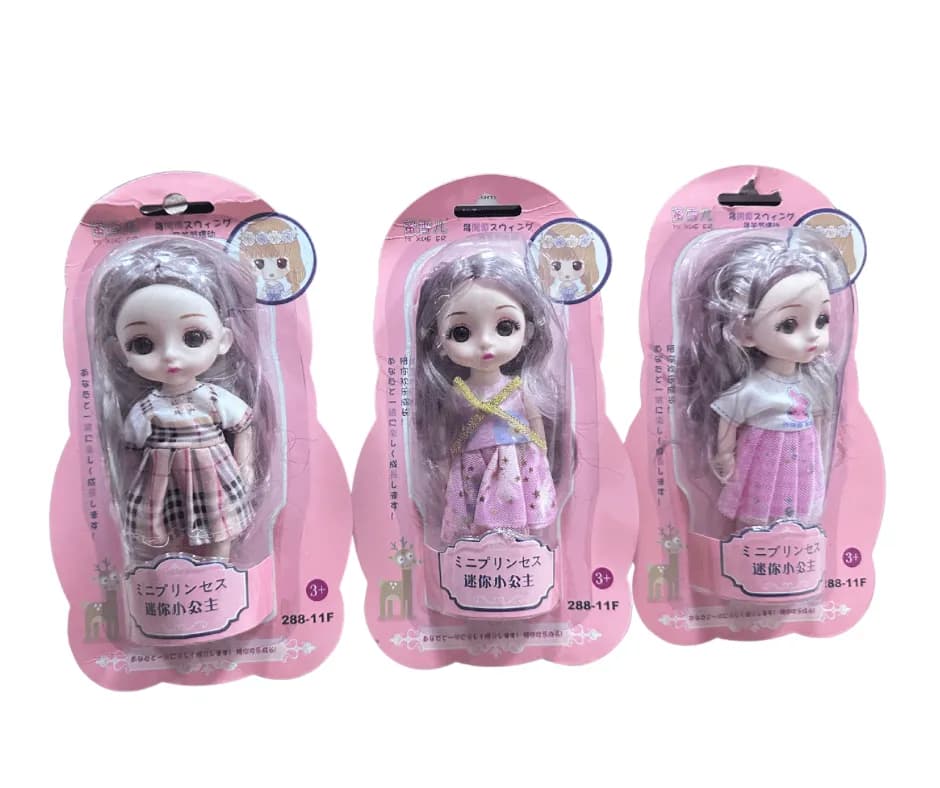 Zabawka Lalka dla Dzieci Mini Księżniczka Mix Wzorów 12szt