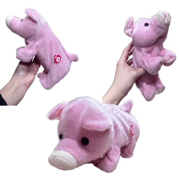 Maskotka na Baterie Muzyczna - Różowa Świnka, 6 szt.