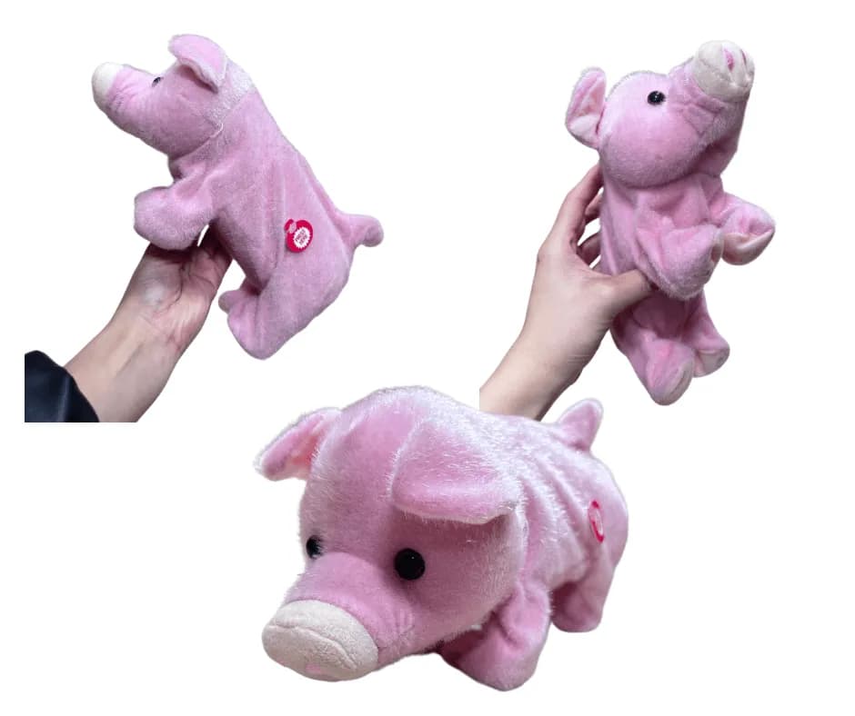 Maskotka na Baterie Muzyczna - Różowa Świnka, 6 szt.