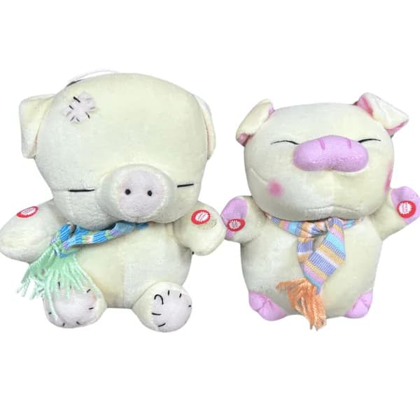 Maskotka Pluszowa Świnka 6cm na Baterie Muzyczna Mix