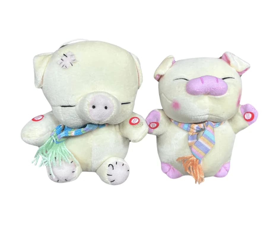 Maskotka Pluszowa Świnka 6cm na Baterie Muzyczna Mix