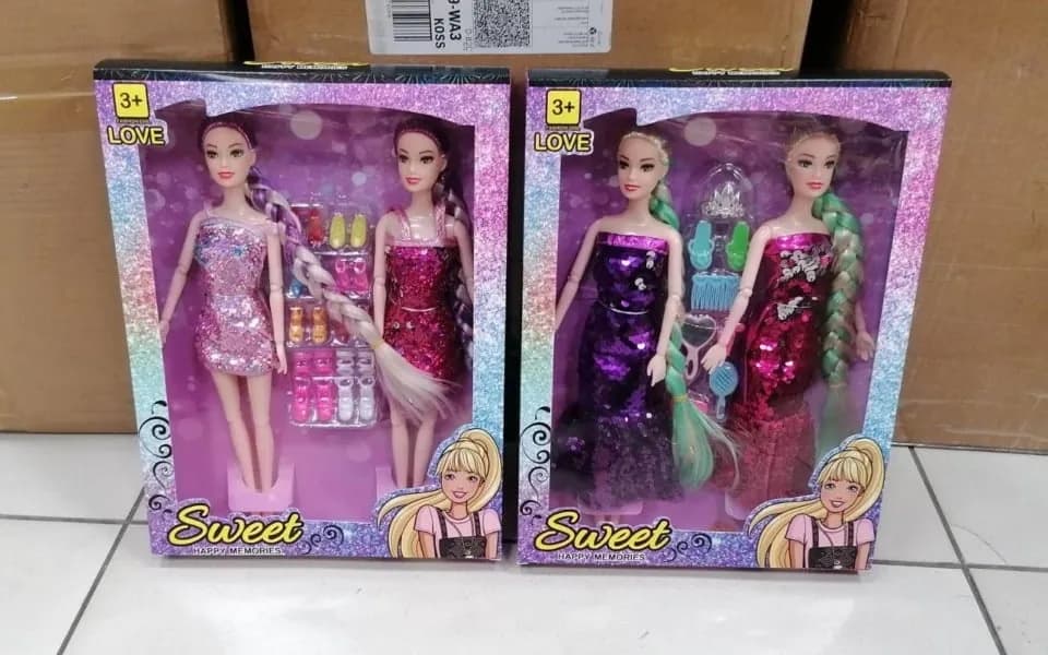 Lalka Sweet Happy Memories - Zestaw 2 lalki, Cekinowe Sukienki, Mix