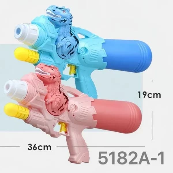 Pistolet na wodę Dinozaur 35cm - mix kolorów 6 szt.