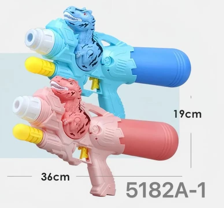 Pistolet na wodę Dinozaur 35cm - mix kolorów 6 szt.