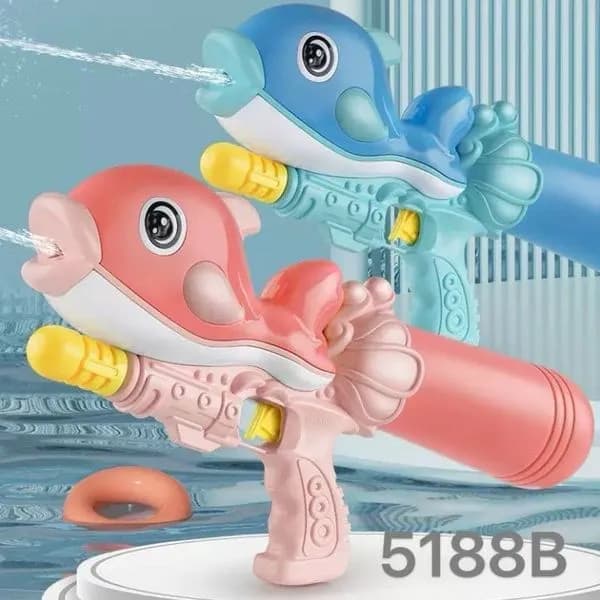 Pistolety na wodę Delfin 35cm - zestaw 6 szt. mix kolorów