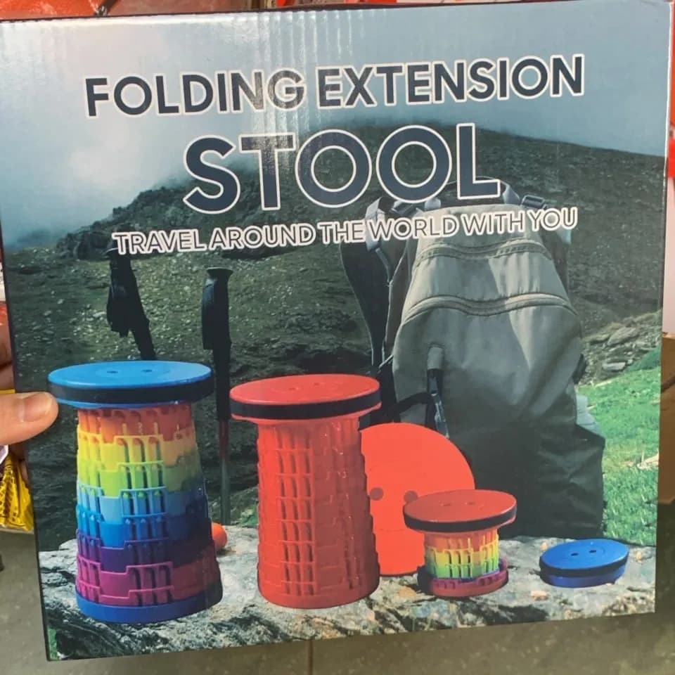 Folding Extension Stool Travel