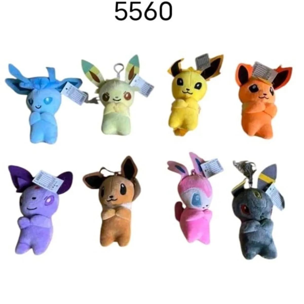 Brelok do Kluczy Pluszowy Maskotka Mix Wzorów 24 szt.