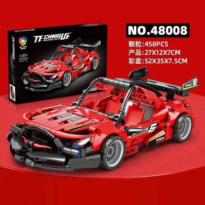Klocki Samochód Wyścigowy Technic 458PCS Czerwony 27cm