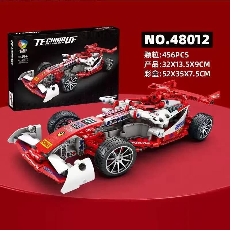 Klocki Samochód Wyścigowy F1 Technique 456PCS JIE STAR 32cm