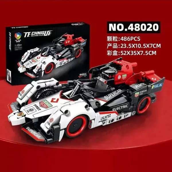 Klocki Samochód Wyścigowy Supercar 486PCS Technique 23,5cm
