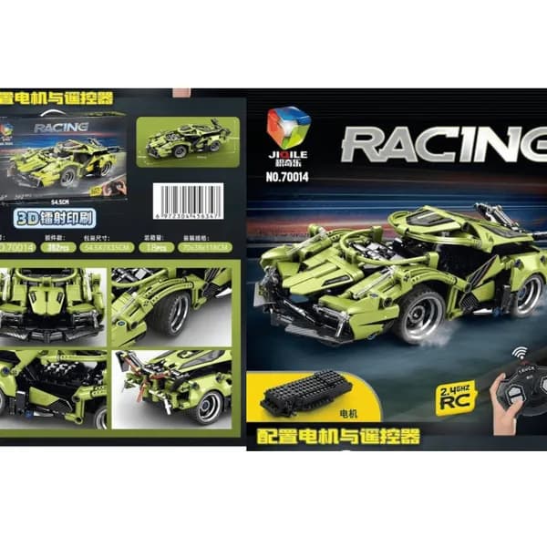 Klocki Samochód Wyścigowy 362PCS z Pilotem RC JIQILE 2.4GHz
