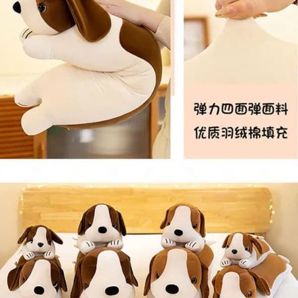 Maskotka Pluszowa Długi Piesek Beagle 110cm Brązowo-Biały