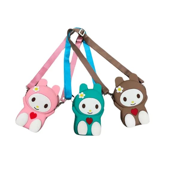 Torebka dla Dzieci Silikonowa Postać Mix Kolorów 12 szt