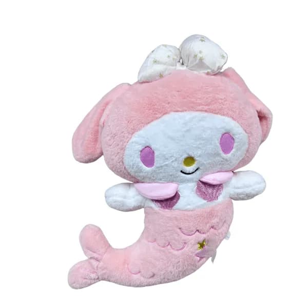 Maskotka Pluszowa Syrenka Różowa z Kokardą 38cm