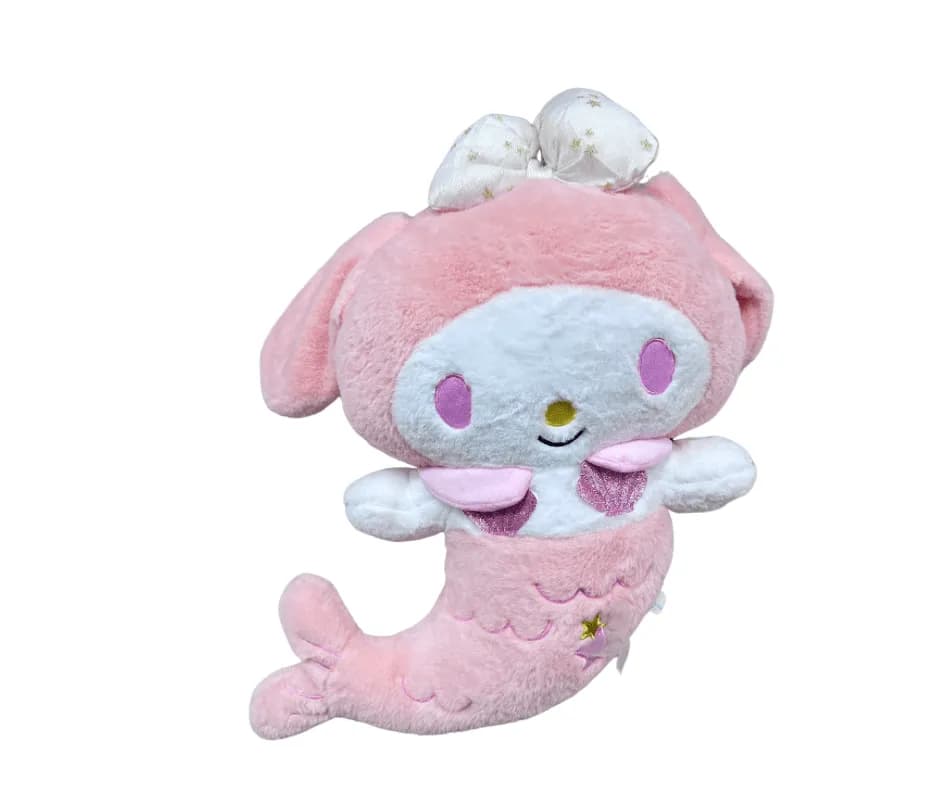 Maskotka Pluszowa Syrenka Różowa z Kokardą 38cm