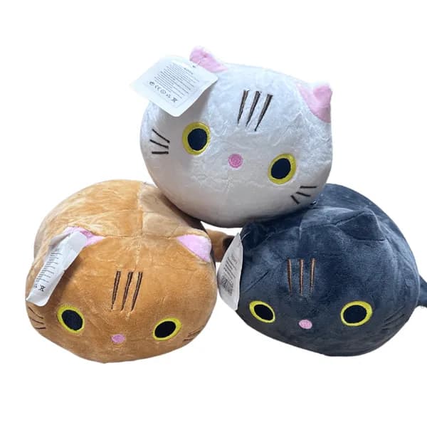 Maskotka Pluszowa Kot 23cm - Okrągły Mix Kolorów