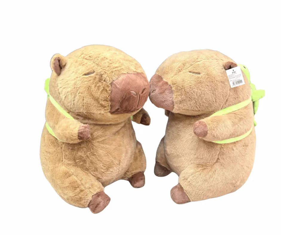 Maskotka Pluszowa Kapibara z Zielonym Plecakiem 50cm