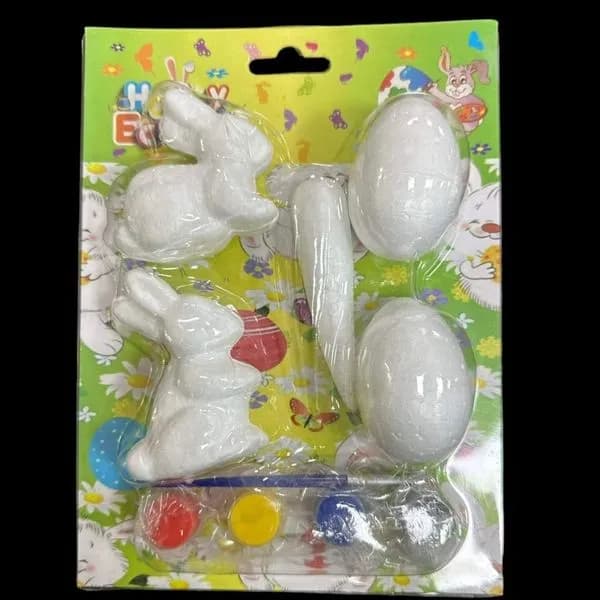 Dekoracja Wielkanoc Zestaw Kreatywny do Malowania Styropian 5 el.