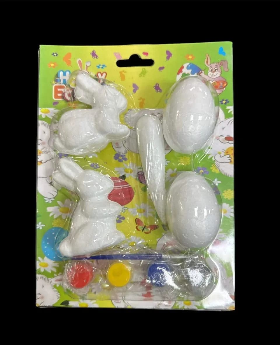 Dekoracja Wielkanoc Zestaw Kreatywny do Malowania Styropian 5 el.