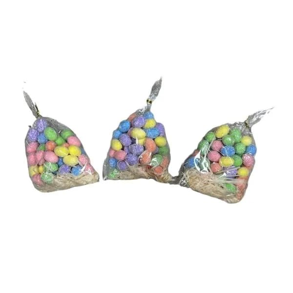 Dekoracja Wielkanoc - Kolorowe Jajka Styropianowe, 24 szt