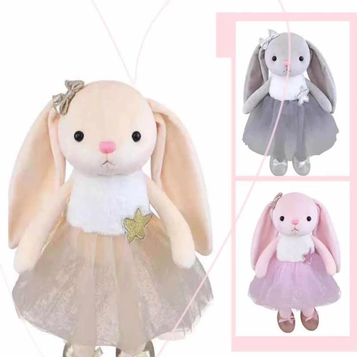 Maskotka Pluszowa Królik w Spódniczce 38cm - Mix Kolorów