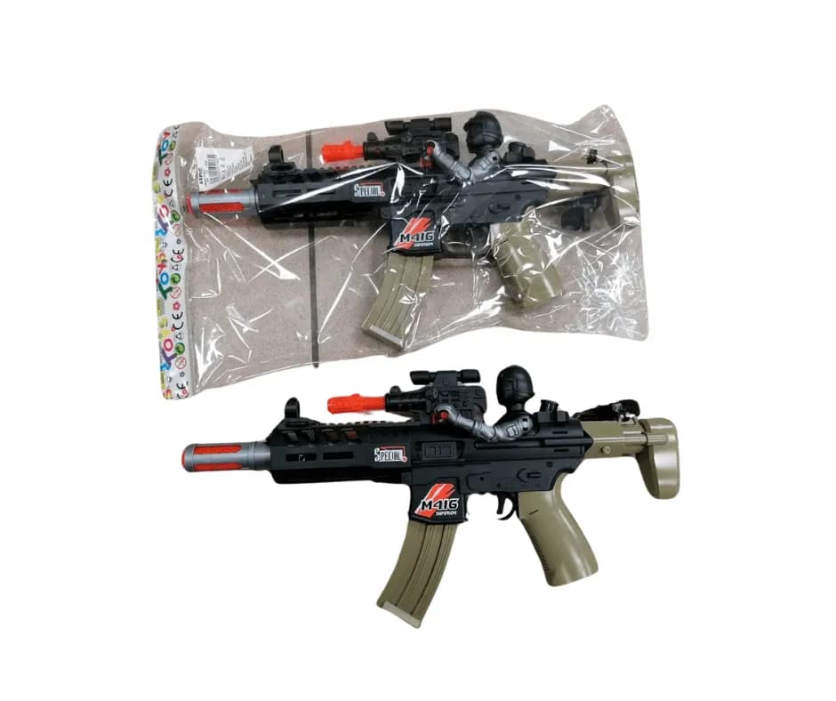 Zabawki Pistolety dla Dzieci M416 z Figurką Żołnierza, 6 szt.