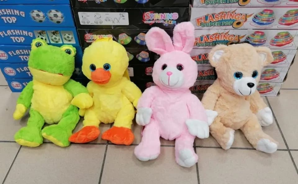 Plecak dla Dzieci Maskotka Pluszowa Mix Wzorów 6szt