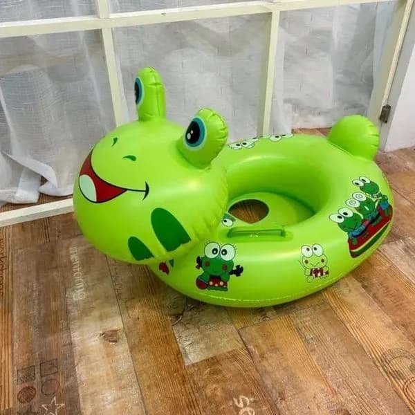 Koło do Pływania z Siedziskiem dla Dzieci, Żaba Zielona