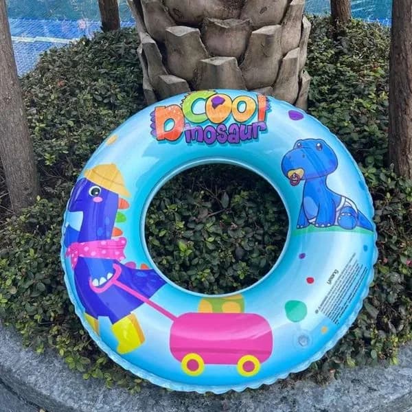 Koło do pływania 60cm D-Cool Dinosaur niebieskie