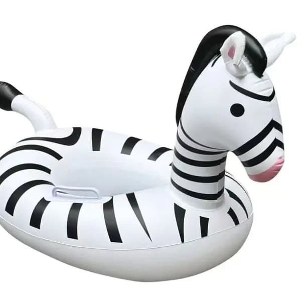 Koło do Pływania z Siedziskiem dla Dzieci, Wzór Zebra