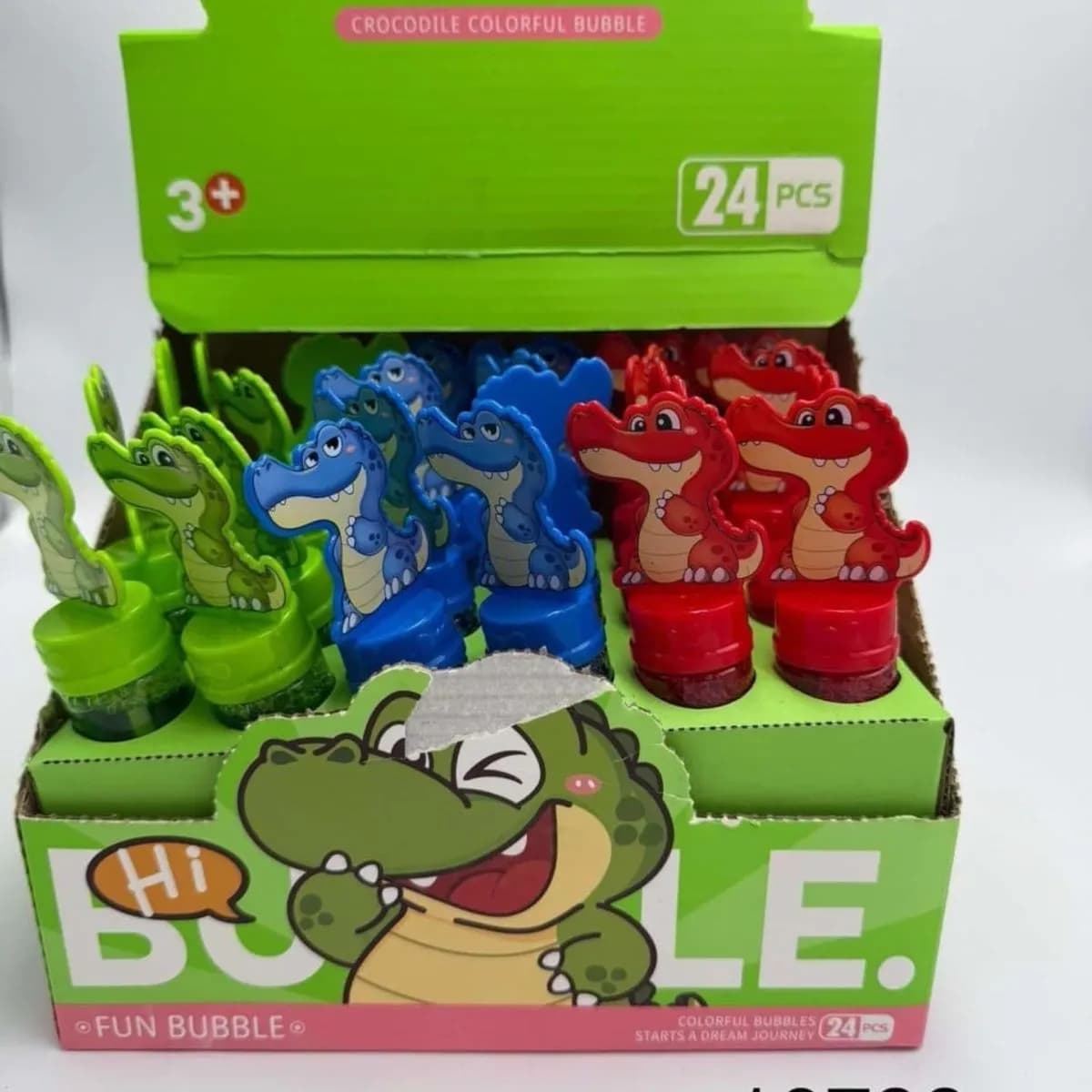 Bańki Mydlane Crocodile Bubble z Figurką Krokodyla, 48 szt. Mix