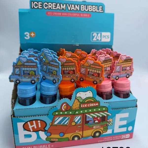 Bańki Mydlane Ice Cream Van Bubble 48 szt. Mix Kolorów