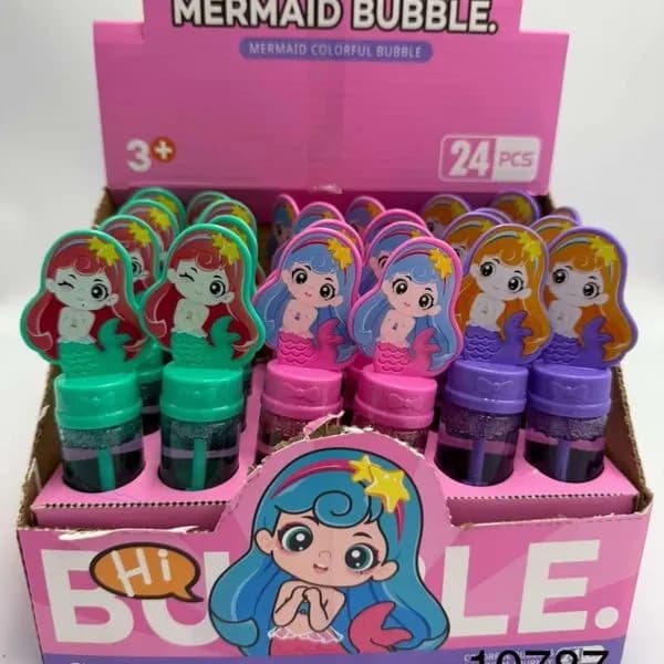 Bańki Mydlane Mermaid Bubble - Figurka Syrenka Mix 48 szt.