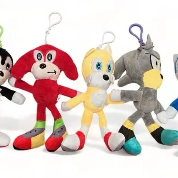 Brelok do Kluczy Pluszowy Maskotka Mix Wzorów 12 szt.