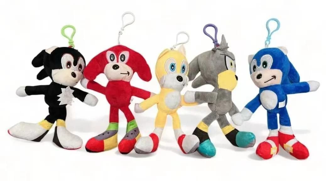 Brelok do Kluczy Pluszowy Maskotka Mix Wzorów 12 szt.