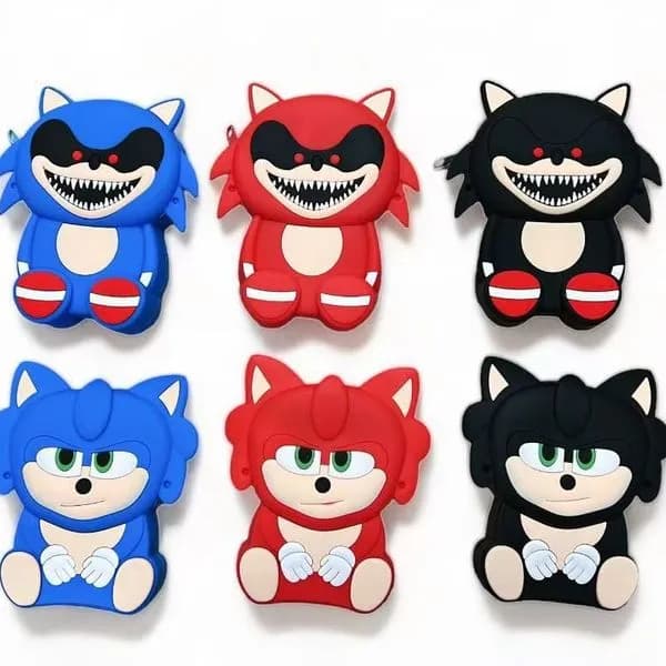Torebka Sonic silikonowa na zamek, mix wzorów i kolorów