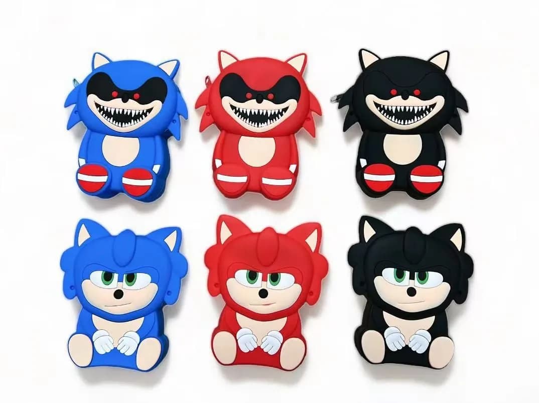 Torebka Sonic silikonowa na zamek, mix wzorów i kolorów
