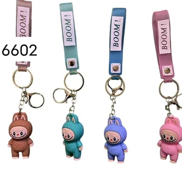 Brelok do Kluczy z Figurką i Paskiem BOOM! - Mix Kolorów 24szt
