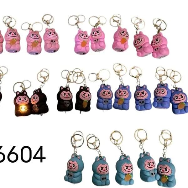 Brelok do Kluczy LED Postacie Mix Kolorów 24 szt.