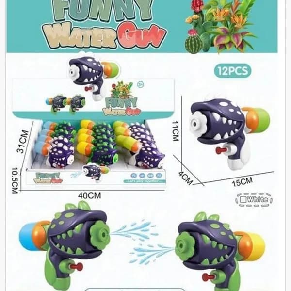 Pistolety na Wodne Funny Water Gun 15cm Roślina 12szt
