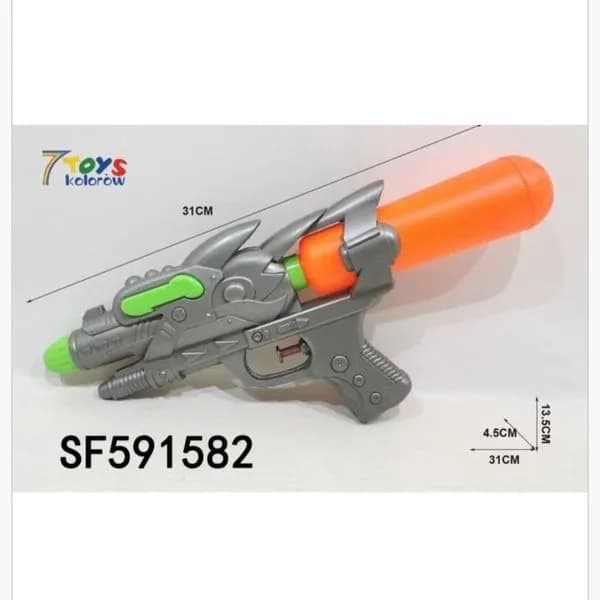 Pistolet na wodę 31cm szaro-pomarańczowy 7 TOYS