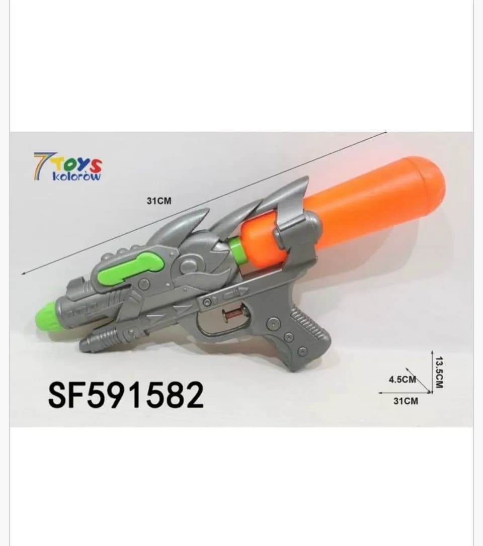 Pistolet na wodę 31cm szaro-pomarańczowy 7 TOYS