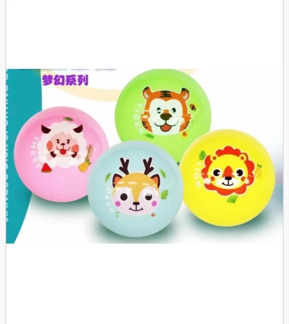 Piłka dla Dzieci Mix Wzorów Zwierzątka 12 szt.